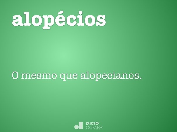 alopécios