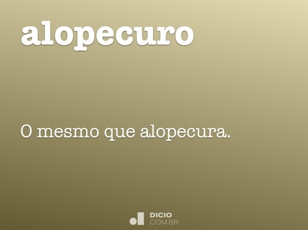 alopecuro