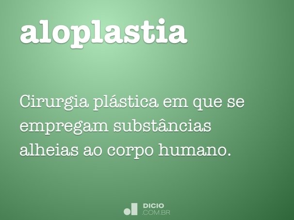 aloplastia