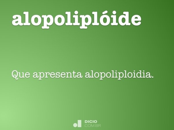 alopoliplóide