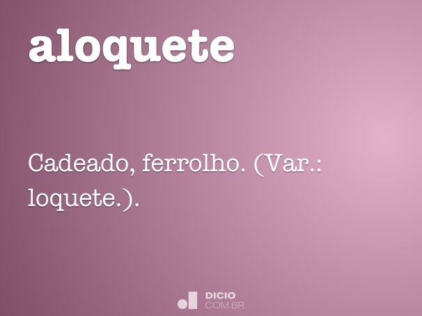 aloquete