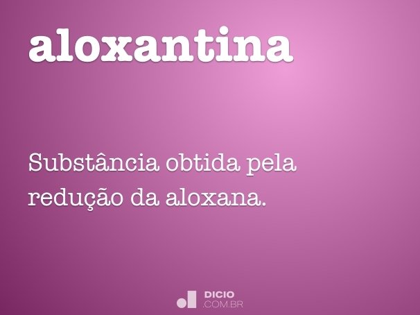 aloxantina