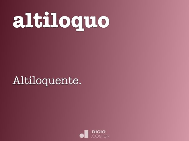altiloquo