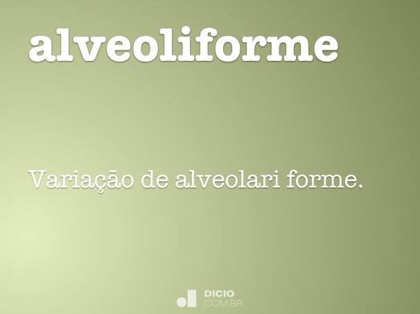 alveoliforme