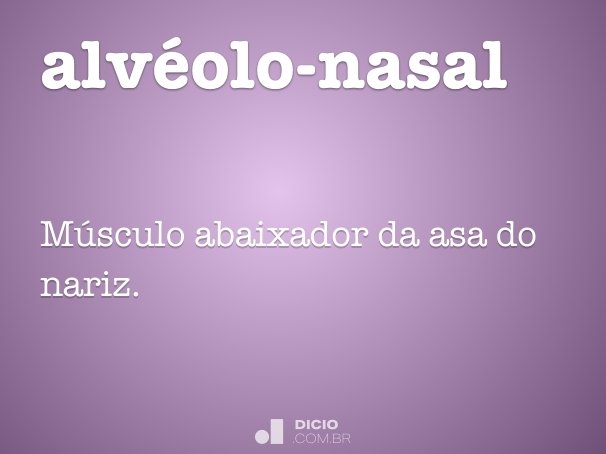 alvéolo-nasal