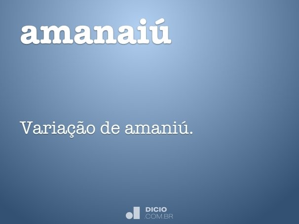 amanaiú