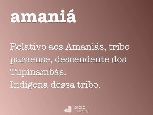 amaniá