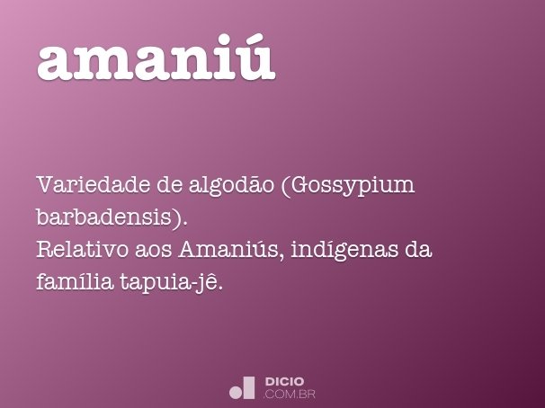 amaniú