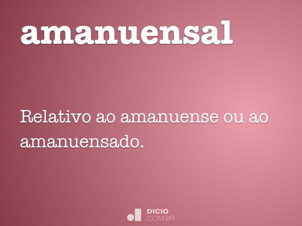 amanuensal