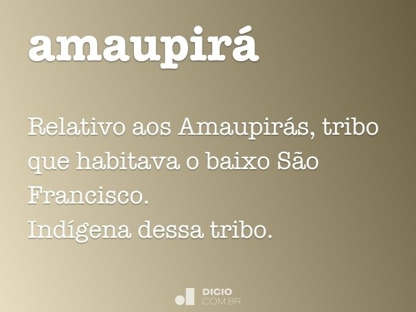 amaupirá