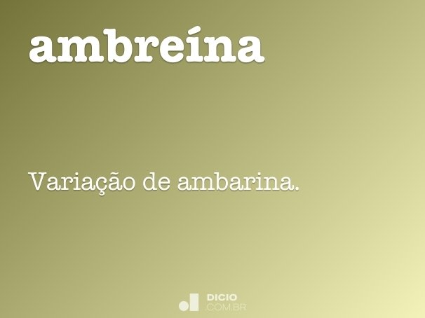 ambreína