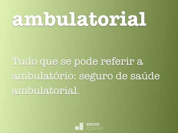 ambulatorial