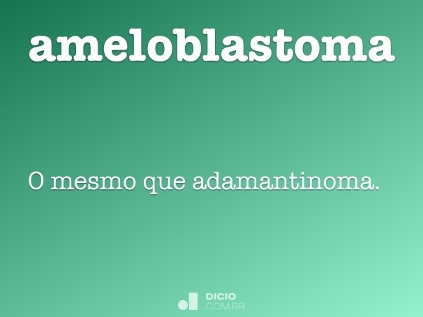 ameloblastoma