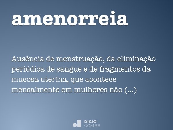 amenorreia