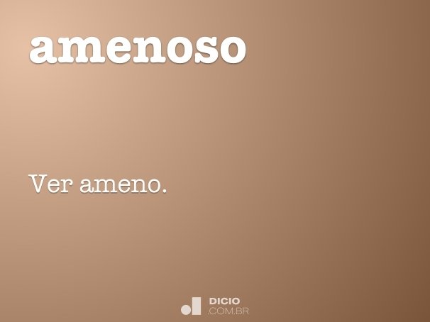 amenoso
