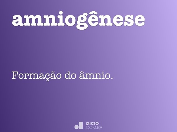 amniogênese
