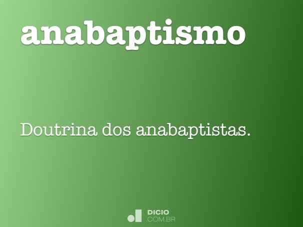 anabaptismo