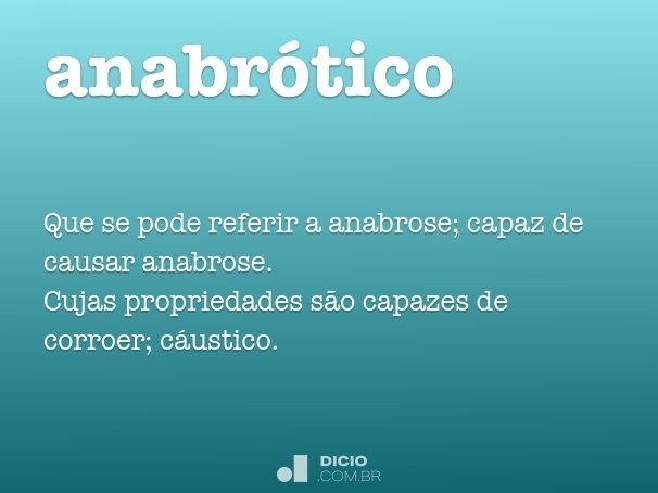 anabrótico