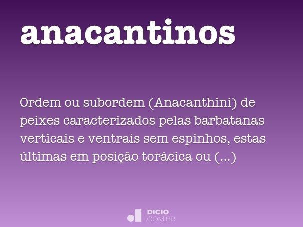 anacantinos