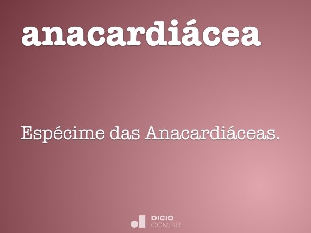 anacardiácea