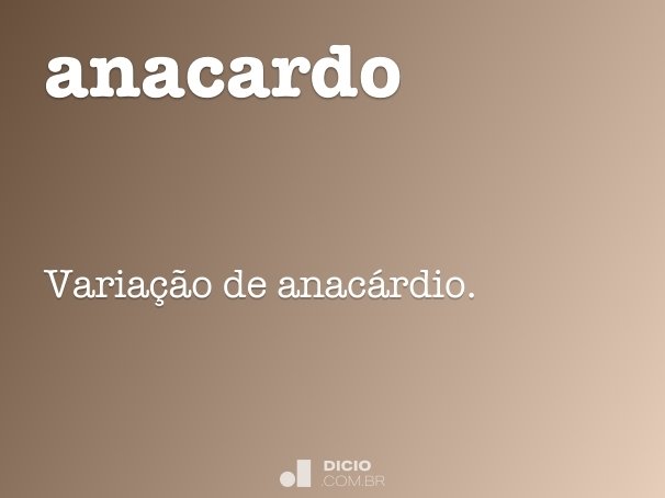 anacardo