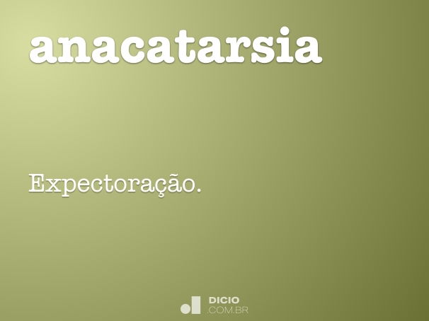 anacatarsia