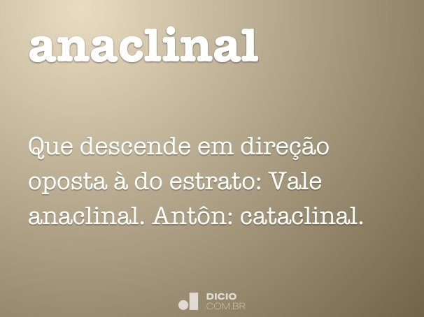 anaclinal