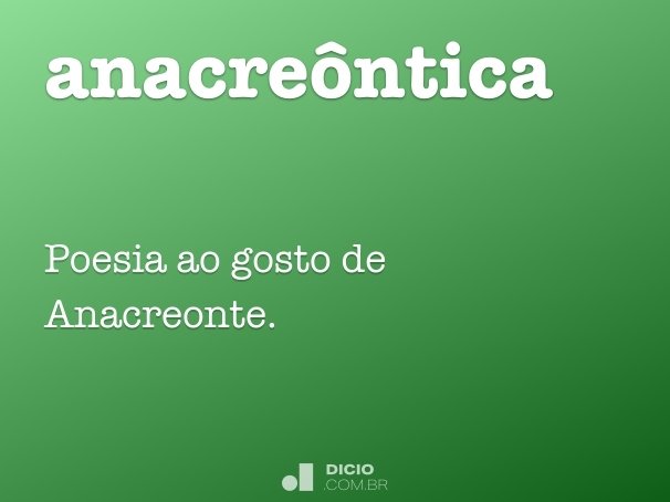 anacreôntica