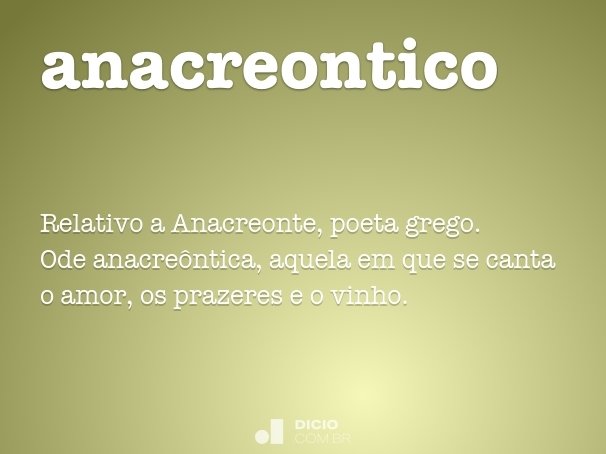 anacreontico