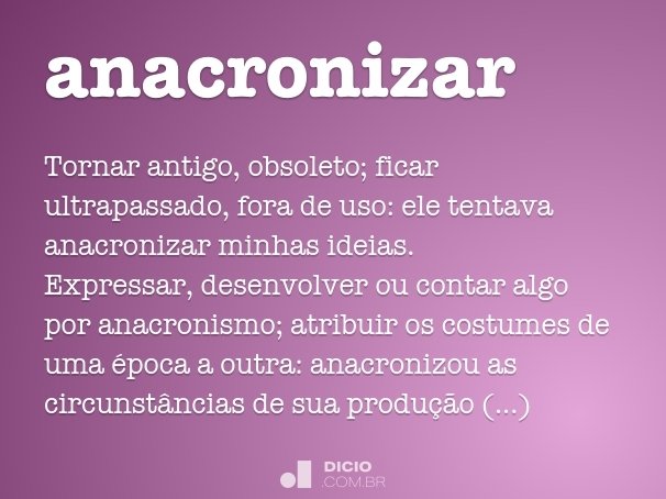 anacronizar