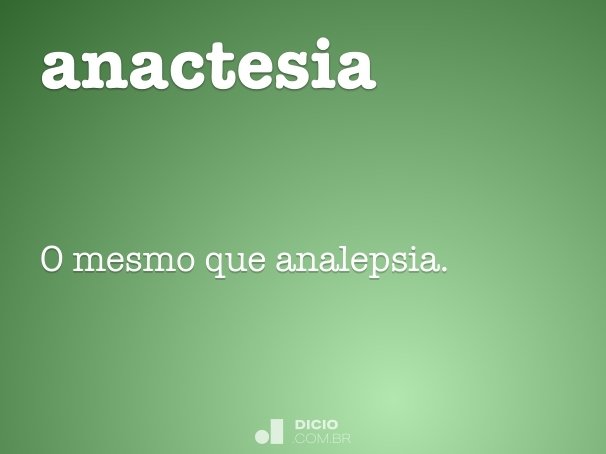 anactesia