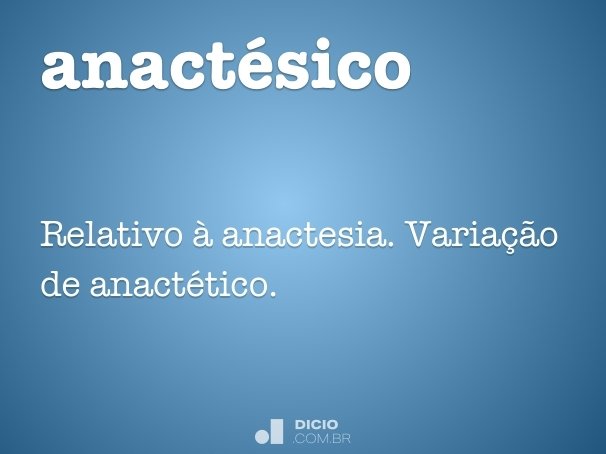 anactésico