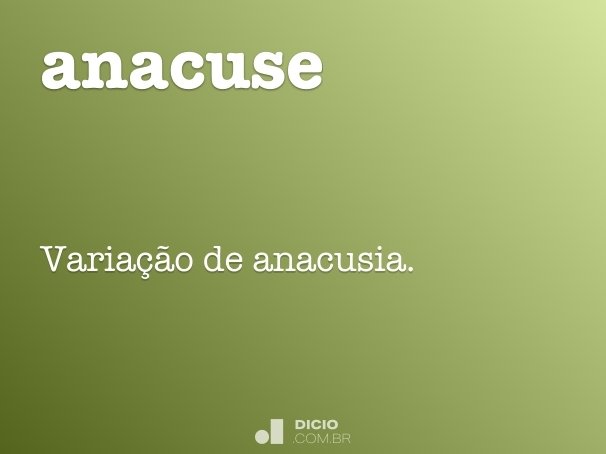 anacuse
