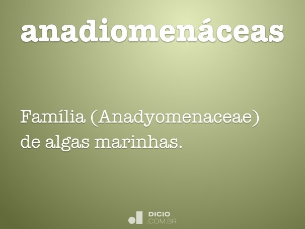 anadiomenáceas