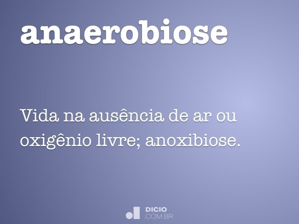 anaerobiose