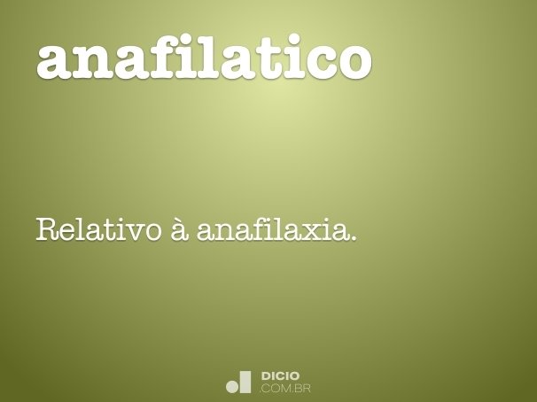anafilatico