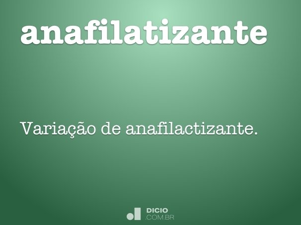 anafilatizante