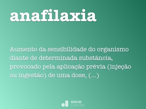 anafilaxia
