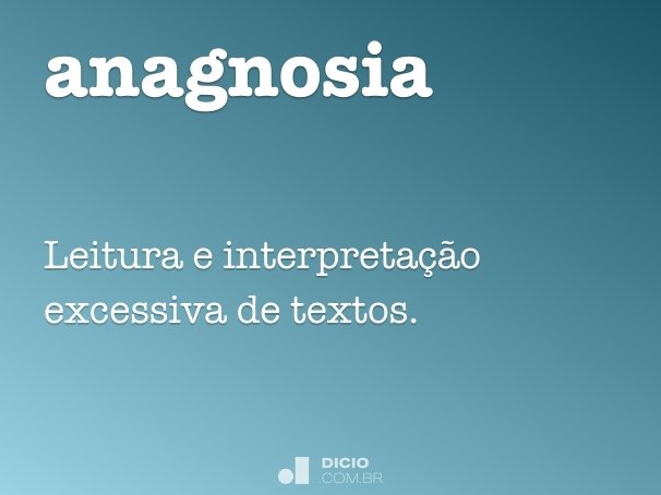 anagnosia