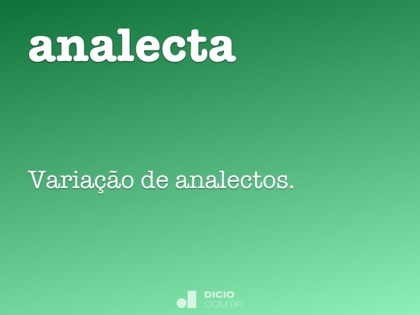 analecta