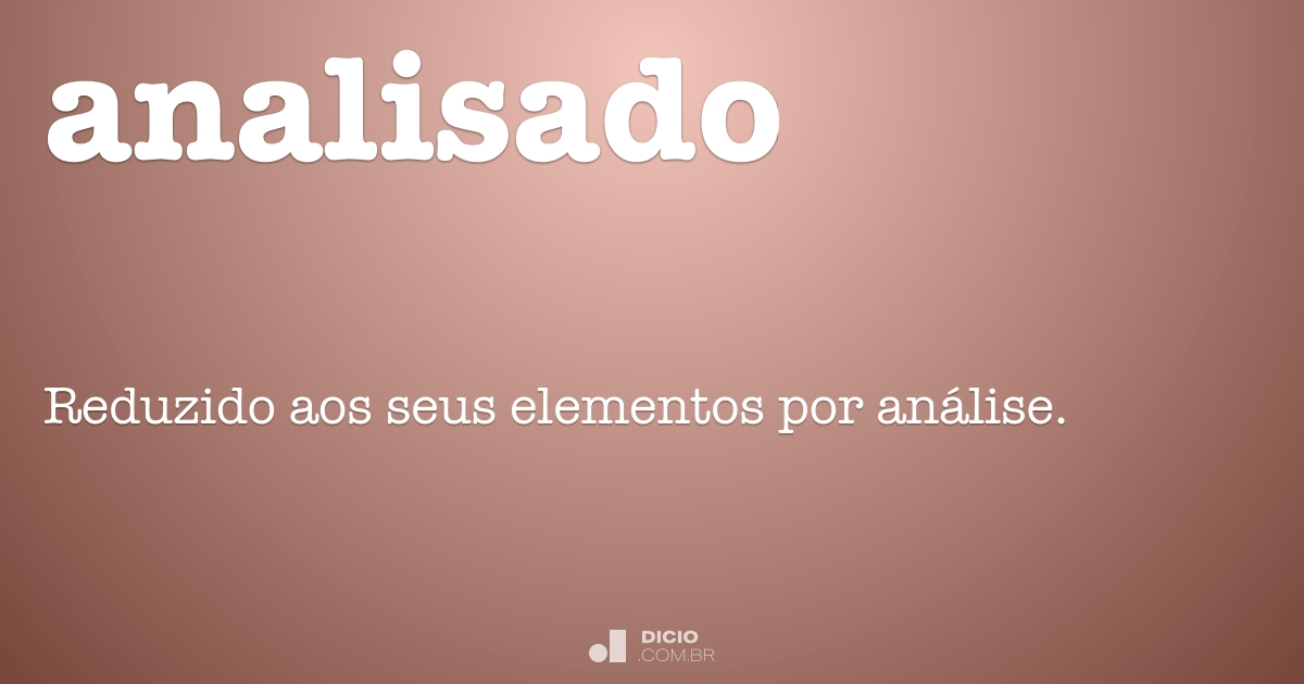Analose - Dicio, Dicionário Online de Português