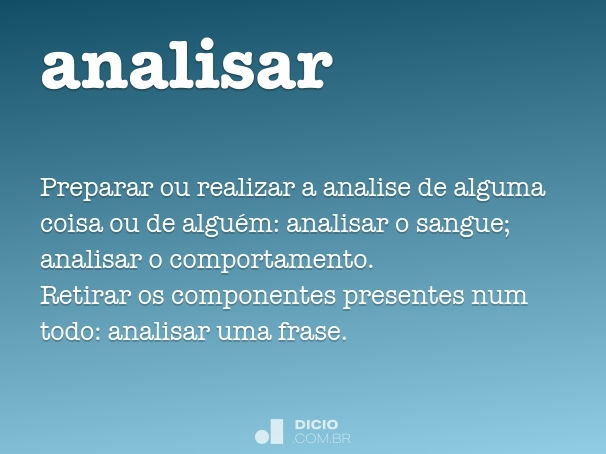 ¿Qué significa analizar?