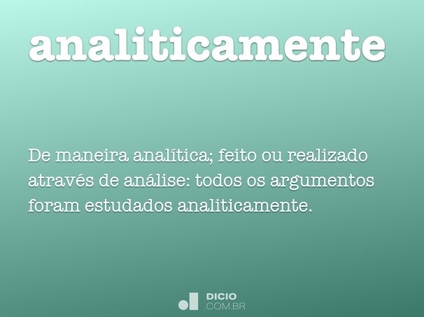 Analise - Dicio, Dicionário Online de Português