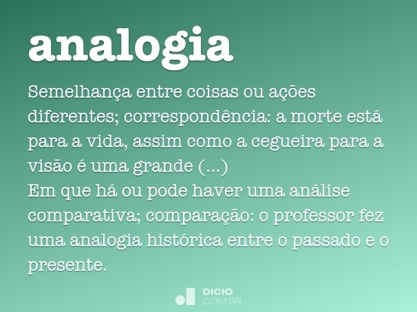 Sinónimos e analogias em português