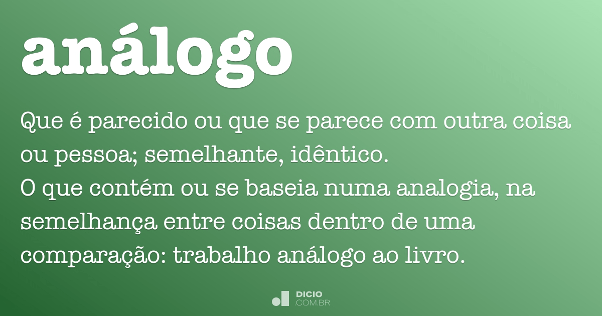 Análogo Dicio, Dicionário Online de Português
