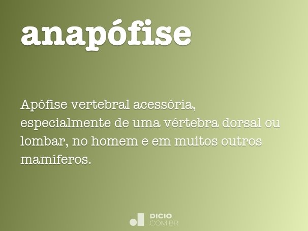 anapófise