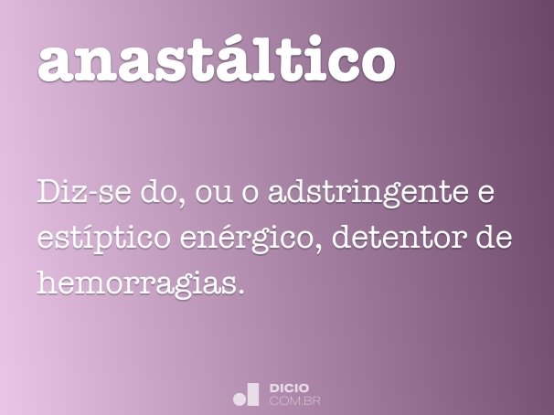 anastáltico