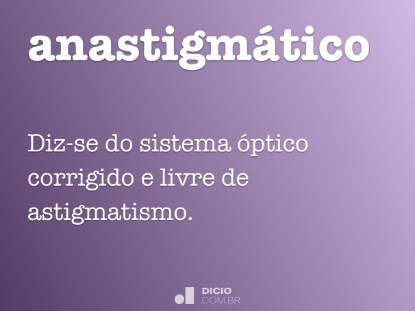 anastigmático