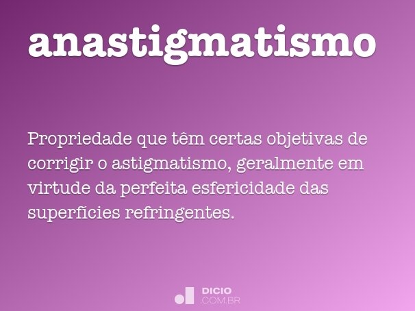 anastigmatismo