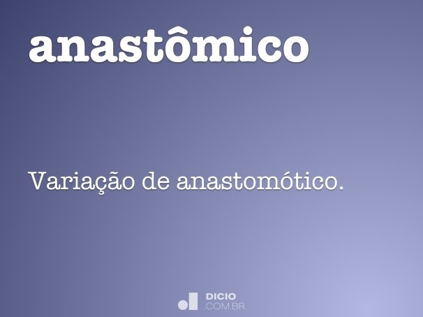 anastômico